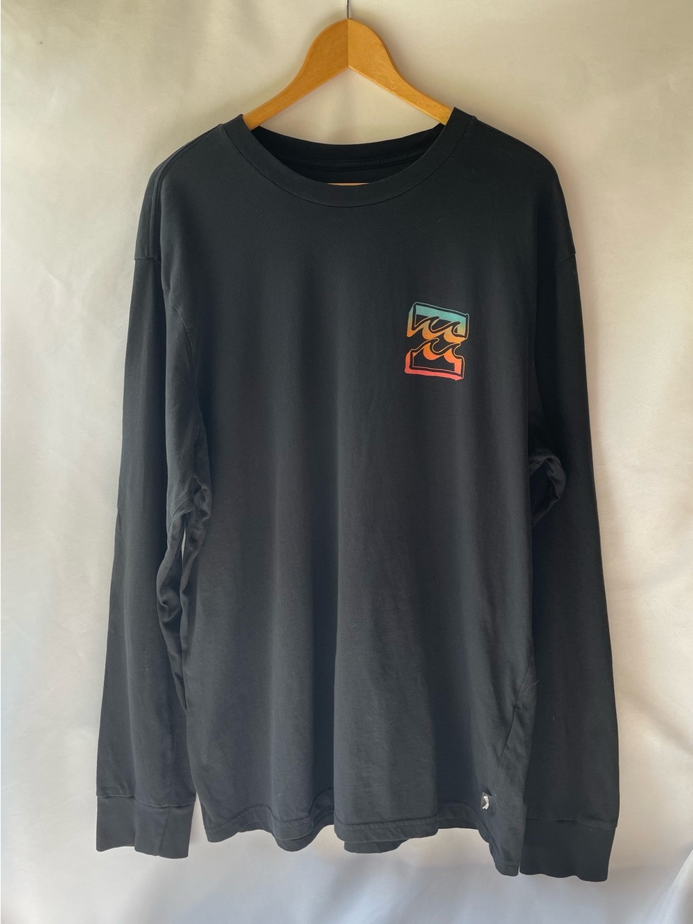 Billabong Black Long-Sleeve Graphic Crewneck Shirt